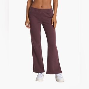 Vuori Women's Flare Pants in Deep Burgundy